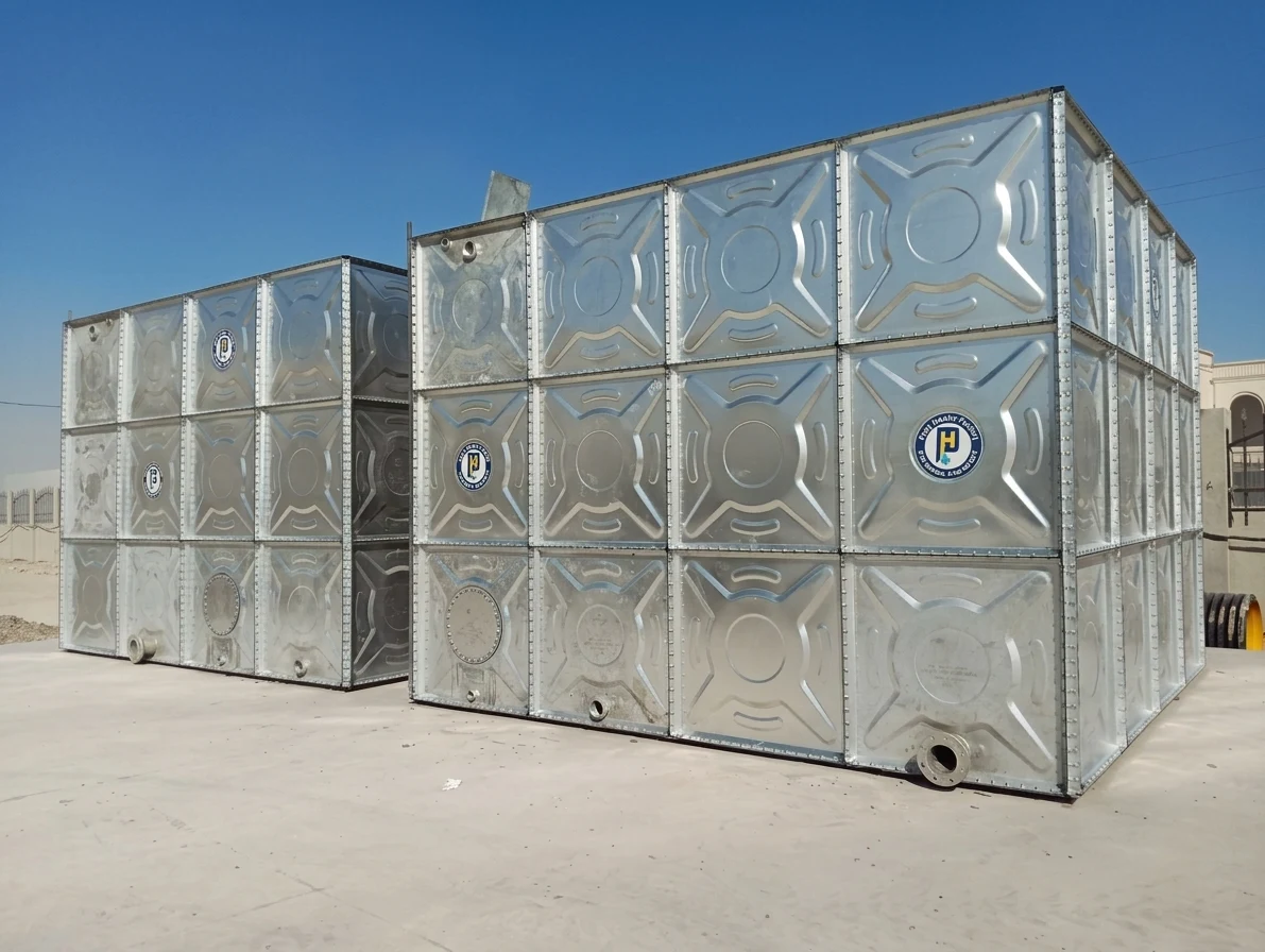 Galvanized water tanks